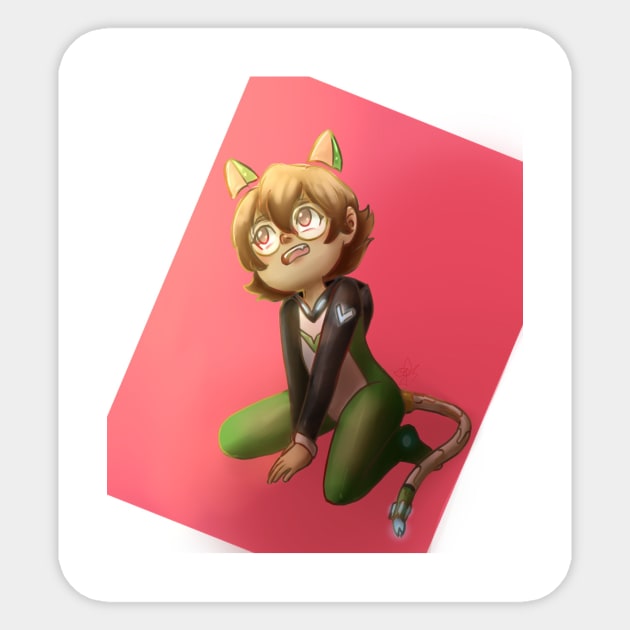 Pidge Gunderson Sticker by LenellyArt